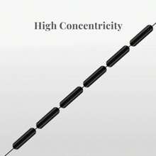 6个/套黑色橡胶椭圆形止动器钓鱼浮漂，鲶鱼钓鱼浮漂，叶形止动器 - 彩色 - 查看 7