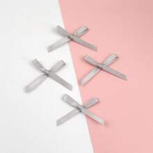 100pcs Small Size Satin Ribbon Bow Flower Hair Clips DIY Envelope Doll Party Decoration Mini Bowknot Headwear Crafts Accessory - 3mm Polyester With Bow - View 18