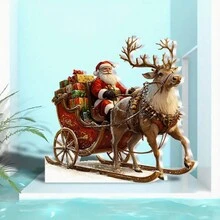 One Piece, Tượng ông già Noel bằng Acrylic (5,91x5,91 inch), Đồ trang trí ngày lễ, Phong cách Bohemian, Đồ trang trí để bàn đa năng, Thích hợp cho gia đình, văn phòng, phòng ngủ, quán cà phê, Ý tưởng quà tặng độc đáo - Nhiều màu - Xem 2
