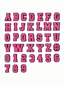 1/10/26 piezas Botones decorativos de plástico blando y desmontable con diseños creativos de letras y números, adecuados para zapatos de jardín, bolsos y accesorios - Morado - Ver 1