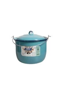 CINSA CONVEX POT 24 CM BLUE PEWTER. - Blue - View 1