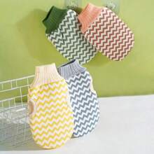 1 件沐浴刷、海绵和浴巾，沐浴去角质身体清洁磨砂手套擦死皮手套用于淋浴身体刷毛巾 SPA 泡沫身体按摩。 - 彩色 - 查看 4