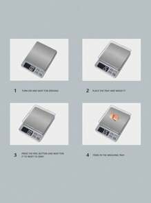 1PC Multi-Purpose Kitchen Food Digital Scale, Small Stainless Steel Coffee Kitchen Scale, 3kg Libra Type Kitchen Scale, Convertible Multiple GGNCFTFL . Oz LB: Oz, Mini-Food Scale, Professional Electronic Jewellery Scale, Backlit Liquid Crystal Display, For Home Cooking Scales, Travel, Food, (No Battery)