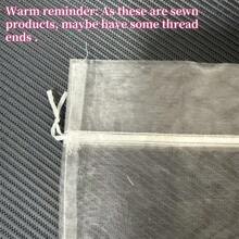 10/20 pièces/set Sacs à vin en organza blancs, sacs cadeaux pour vin en maille transparente, sacs de voyage pour bouteille de vin avec cordon de serrage, housses de transport étanches pour bouteilles (convient pour divers événements, mariages, Saint-Valentin, festivals, etc.), Taille unique 10 pièces/set