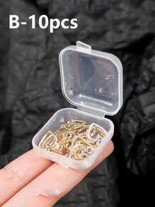 1 pieza Caja de anillo clásica mini con botón, estuche portátil de viaje para joyas, elegante caja de exhibición de joyas, caja práctica de almacenamiento para anillos y pendientes, regalo de moda para mujeres y niñas