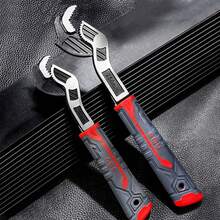 1pc Multi-Function Quick Lock Adjustable Wrench, Industrial Grade High Hardness Chromium Vanadium Steel 8 Inch Adjustable Wrench - Multicolor - View 9