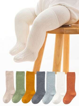 1 Pair Kids/Baby High Stretch Breathable Above Knee Socks, Mosquito-Proof