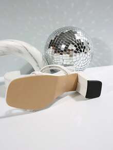 Dép sandal nữ kiểu Pháp Fairy, Giày cao gót đế thô mới cho mùa hè, quai mỏng, Dép sandal cao gót kiểu Fairy, Thích hợp cho các buổi hẹn hò, mua sắm, tiệc tùng, đi làm, công tác, tiệc chiêu đãi, tụ họp - trắng - Xem 9