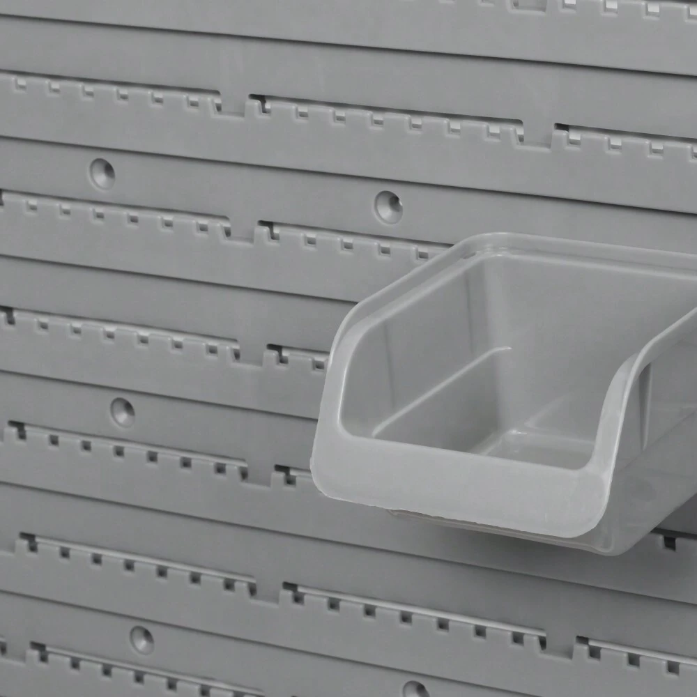 DURHAND 44 Piece Wall Mounted Pegboard Tool Organizer Rack Kit With