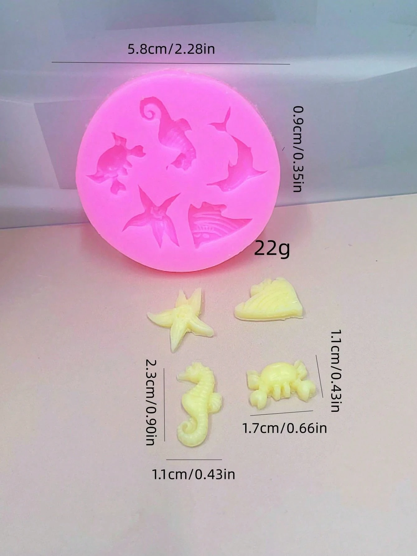 Moule en silicone 5en1 avec formes d