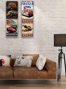 Letrero de metal vintage Lowrider California: arte decorativo de pared para el hogar, el bar o el garaje: placa de hojalata con estilo art déco