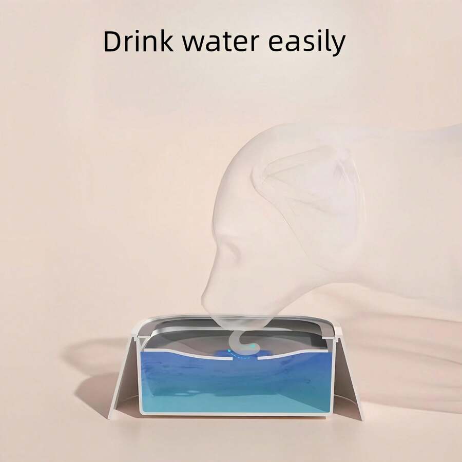 Dog Drinking Water Bowl Floating NonWetting Mouth Cat Bowl Without