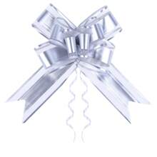 礼品蝴蝶结，10 件/20 件银色蝴蝶结，用于礼品包装，6 英寸礼品蝴蝶结带丝带，适合圣诞节、生日等任何场合