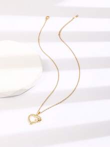 1 chiếc vòng cổ mặt trái tim hoa hồng Delicate Girl trang sức dự tiệc cho bé gái - Một cỡ - Xem 5