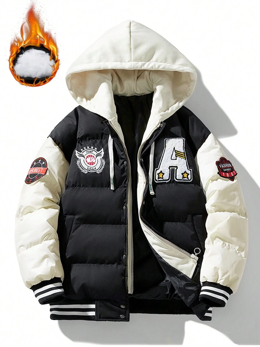 Women Padded Coat, Thickened Warm Hooded Padded Coat, Versatile For Autumn And Winter - Black - View 1