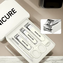 Bộ kềm cắt móng tay, kềm cắt móng tay chống bắn nước, dụng cụ và hộp cắt móng tay, giũa móng tay Nano, bộ kềm cắt lông mũi, thích hợp cho trẻ em nam nữ gia đình sử dụng - Nhiều màu - Xem 9