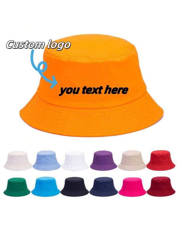 Chapéu Bucket com logotipo personalizado, chapéu Bucket unissex para atividades ao ar livre, chapéu de praia versátil bordado sob encomenda, chapéu com logotipo personalizado, presente de aniversário, presente de aniversário, presente de casamento, presente de Dia dos Namorados, presente de Dia das Mães, presente de Dia dos Pais, presente para melhores amigos, presente de Ação de Graças, presente de Natal, durável, gravado, inoxidável, colorido, fofo, adorável, engraçado, kawaii, Y2K, estiloso, unissex, casual, personalizado, presentes ideais para ela, namorado, namorada, família, amigos