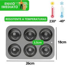 Silicone Mold For Donuts And Donuts, Resistant, 6 Cavities, 26cm - Nhiều màu - Xem 4