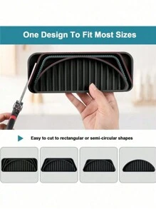 1 pieza Bandeja colectora antigoteo de silicona para dispensador de agua - Diseño antideslizante, recortable y de fácil limpieza - Para refrigerador, máquina de hielo y dispensador de agua, a prueba de derrames, ahorro de espacio y portátil - Suministros de cocina reutilizables - Multicolor - Ver 8