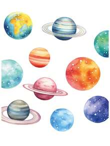 1pc Retro Space Astronaut Spacecraft Rocket Poster Canvas Tranh Bắc Âu Tường Nghệ Thuật Hình Ảnh Cho Phòng Khách Nhà Trang Trí Phòng Ngủ Bé Trai Không Có Khung - Nhiều màu - Xem 7