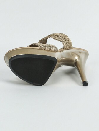 Tacones altos y plataforma extremadamente sexys tipo stiletto para vestir, tacones impermeables de moda para pasarela, modelo, actuación en el escenario, vestido de fiesta y boda