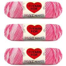 3pcs Soft & Warm Acrylic Yarn Bundle - Ideal For Beginners Knitting & Crochet Kit, Variety Of Colors - Great For DIY Scarf & Blanket Making