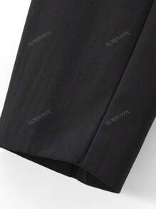 Chaqueta tipo blazer informal de longitud corta con decoración de lazo en el bajo