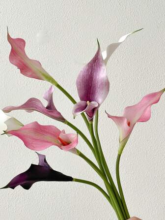 1PC/3PCS High Quality Simulation Calla Lily Home Decoration Flower Living Room Decoration Fake Flower Garden Party Decoration Simulation Flower Simulation Plant, Valentine's Day, Gift