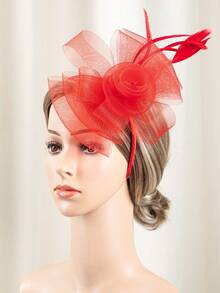 HITYfascinator 1 件蝴蝶结头带由涤纶纤维制成，适合所有季节 - FEATHER001 - 查看 18