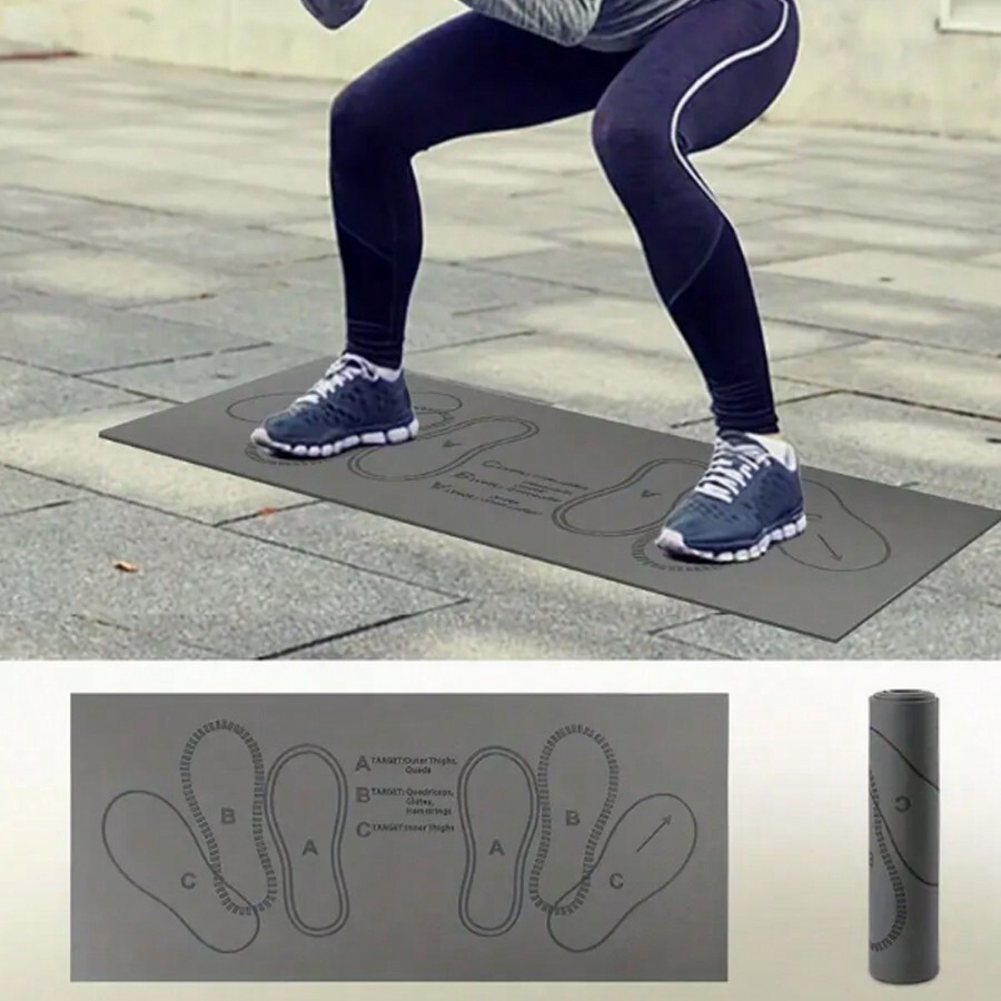 Deep Squat Target Mat, Deep Squat Posture Guide Mat, NonSlip Deep