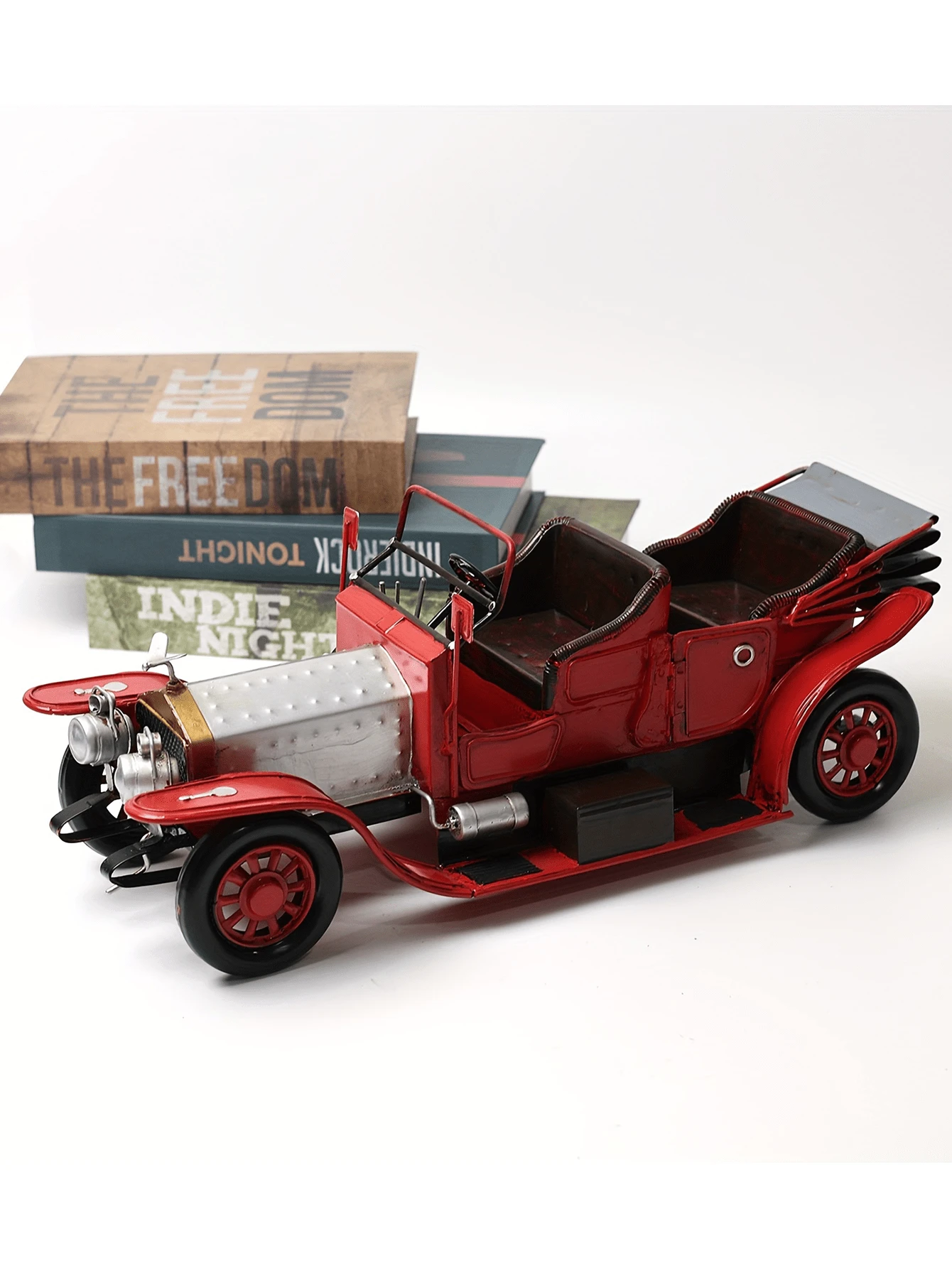 1pc Handmade Vintage Classic Car Model Figurine, Home Decor Collection