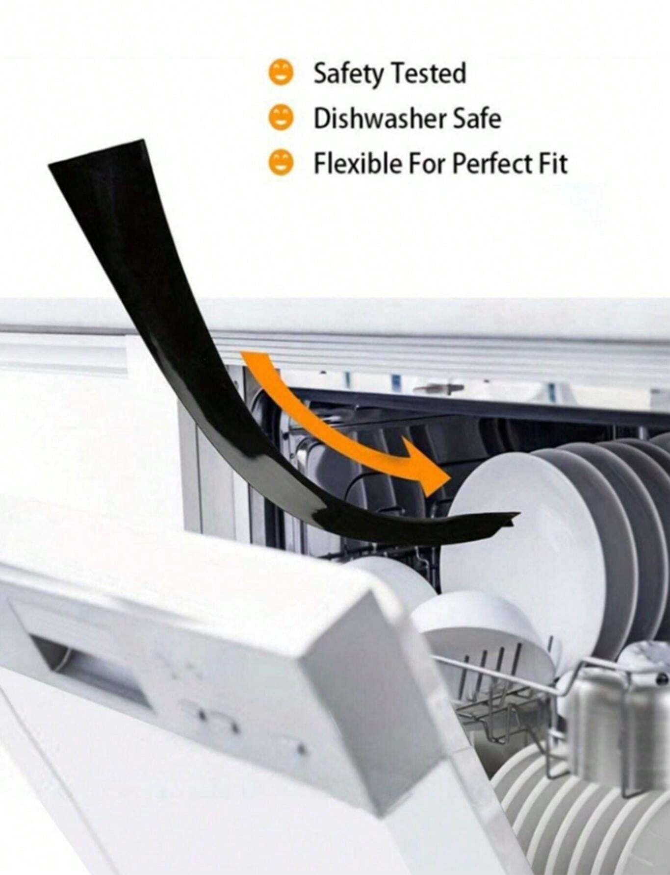 2 Pièces Joint Silicone Pour Plan De Travail Tudaheuiy - Couvre-Fente Cuisine Anti-Poussière Anti-Taches 65cm Blanc