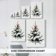 Christmas Holiday Art - Gallery Wrapped Canvas CCCL - 40X60英寸 - 查看 3