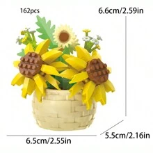 1 件彩色花卉系列积木盆栽花卉、装饰花束、春花积木、生日礼物、圣诞礼物、新年礼物、迷你积木、桌面装饰、缓解压力、缓解压力、可爱积木、积木收藏。随机包装、家居收藏装饰、办公桌面装饰、桌面装饰礼品、积木益智玩具、打造您自己的花卉收藏。 - 彩色 - 查看 11