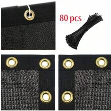 6X50ft Privacy Fence Cover Screen Fencing Mesh Shade Cover For Garden Yard Black - 1 - Xem 11