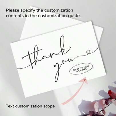 [Customized] 200/500pcs, Customized Thanksgiving Card, Photo Customization, Personalized Business Card, Customized Small Card, Desktop Business Card, Thank You Card, Invitation Card, Business Card, Waterproof Surface, Christmas & Halloween Holiday Gift