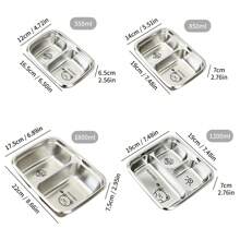 1 件装多层 304 不锈钢带盖保温午餐盒，带 2/3 个隔间的水果沙拉食品储存容器，防漏分隔便当盒，适合学生和成人在家中、学校、宿舍、办公室、户外露营、野餐、旅行、返校使用，可用洗碗机清洗 - 彩色 - 查看 12