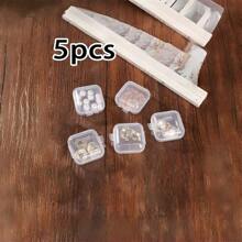 1 件迷你珠宝旅行盒，小型珠宝盒，旅行珠宝收纳盒，便携式珠宝收纳盒，适用于戒指、耳环、项链、手链、手镯收纳盒，女孩女士盒（粉色镜子 A-Z） - 粉色 - 查看 8