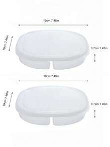 1 hộp đựng thực phẩm tươi PP cho tủ lạnh, hộp đựng thực phẩm bằng nhựa bền -20-120°C, hộp đựng thực phẩm đa năng cho tủ lạnh, hộp đựng giòn để bảo quản và đông lạnh thịt, rau, nông sản tươi - trắng - Xem 10