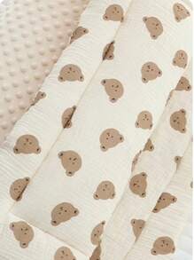 1件婴儿绉棉床垫，柔软蓬松绒垫，幼儿园软垫，卡通儿童床垫，双面可用，可机洗 - 彩色 - 查看 7