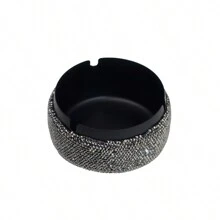 1 chiếc gạt tàn | Gạt tàn thuốc lá lưỡi lê đôi dày | Thiết kế nắp sáng bóng đính kim cương | Sử dụng phổ biến trong nhà và ngoài trời, phù hợp với mọi người (Màu đen) - nhiều màu - Xem 10