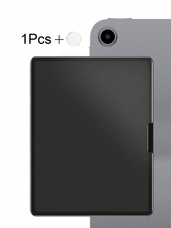 1 قطعة من الزجاج المقسى بمظهر مطفي + غطاء للعدسة الكاميرا لجهاز آي باد برو 11 إنش (M4) 2024، آي باد 11، آي باد 10.2، آي باد 10، مقاوم للبصمات
