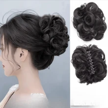 1pc Slouchy Style Long Curly Claw Ponytail Hairpiece, Ancient Hair Bun, Elastic Scrunchie, Natural-Looking Voluminous Hair Extension Claw Clips Hair Clips Hair Jaw Clip Hair Clamps Hair Clutch Hair Catcher Clip Fall Winter Hair Accessories For Women For Vacation Outfits Woman - Multicolor - View 9