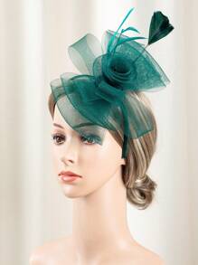 HITYfascinator 1 件蝴蝶结头带由涤纶纤维制成，适合所有季节 - FEATHER001 - 查看 16