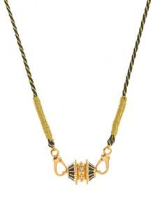 1Pc Colorful Hand Woven Rope Cylindrical Lucky Pendant Necklace, Inlaid With Zirconia, Colored Oil Droplets, Electroplated With Genuine Gold For Color Preservation, Suitable For Daily Wear And Holiday Gifts - Multicolor - View 8