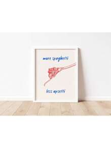 1pc Retro Kitchen Food Quotes Wine Cocktail Utensils Poster Wall Art Pictures Canvas Painting Dining Room Decor No Frame - Multicolor - View 4