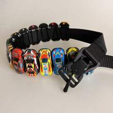 1pc Creative Car Waist Belt, Handmade Mini Racing Car & Skateboard Design, Magnetic Buckle, Fashion Waist Belt For Party, Street Style, COSPLAY Summer, School Casual, Business, Boyfriend Husband Father Dad Men Gift, Daily Wear, Fashion, Teen, Outdoor, Vacation, Athletic, Travel, Street, Boho, Vintage Fall, Autumn, Halloween Autumn-Winter Accessories,Suitable For Teens, Youth,Men,Casual, Outdoor, Athletic, Vacation, Graduation Gifts, Birthday, Daily Wear - Multicolor - View 9