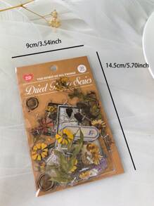 50 件/包植物和花卉吊牌贴纸，PET 装饰贴纸，适合 DIY 手工制作 - 均碼 - 查看 2