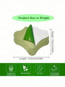 20 艾灸腰贴 艾灸贴 热敷贴 腰部疼痛缓解贴 - 綠色 - 查看 4