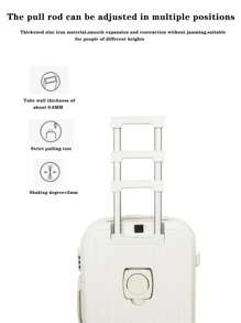 Vali cứng 20 inch - Bánh xe xoay êm ái + Khóa TSA + Cổng USB | Thiết kế sức chứa lớn | Tối giản & Thời trang | Dành cho cả nam và nữ | Thiết yếu cho tuần trăng mật, học tập, du lịch - trắng - Xem 6